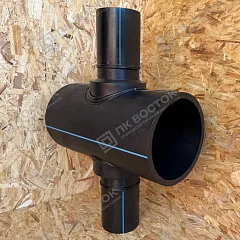 Крестовина ПНД 315х160 мм SDR17 редукционная сварная (компактная)
